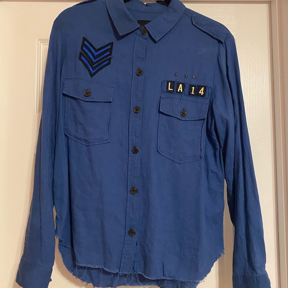 Rails Banks Military Patch Shirt - Picture 1 of 7